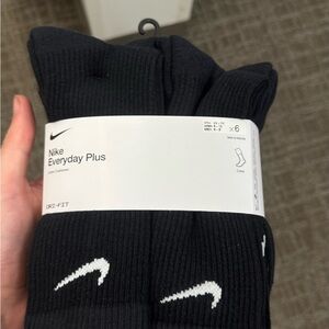 Nike Everyday Plus Black Athletic Socks